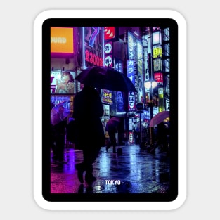 Tokyo Street Neon Synthwave Sticker